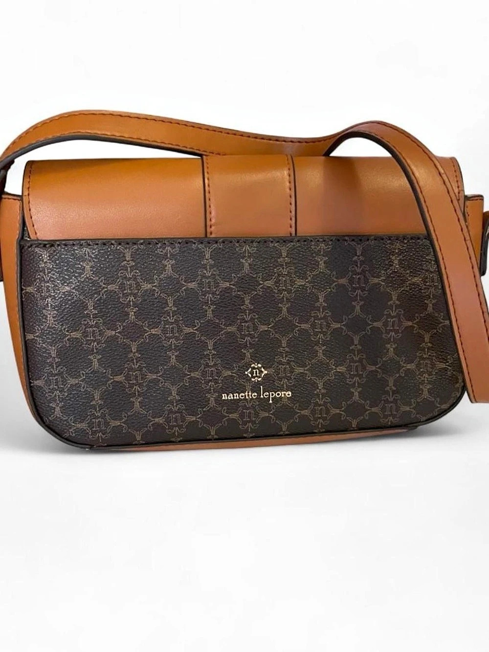 nanette lepore Logo Handbag in Brown & Black